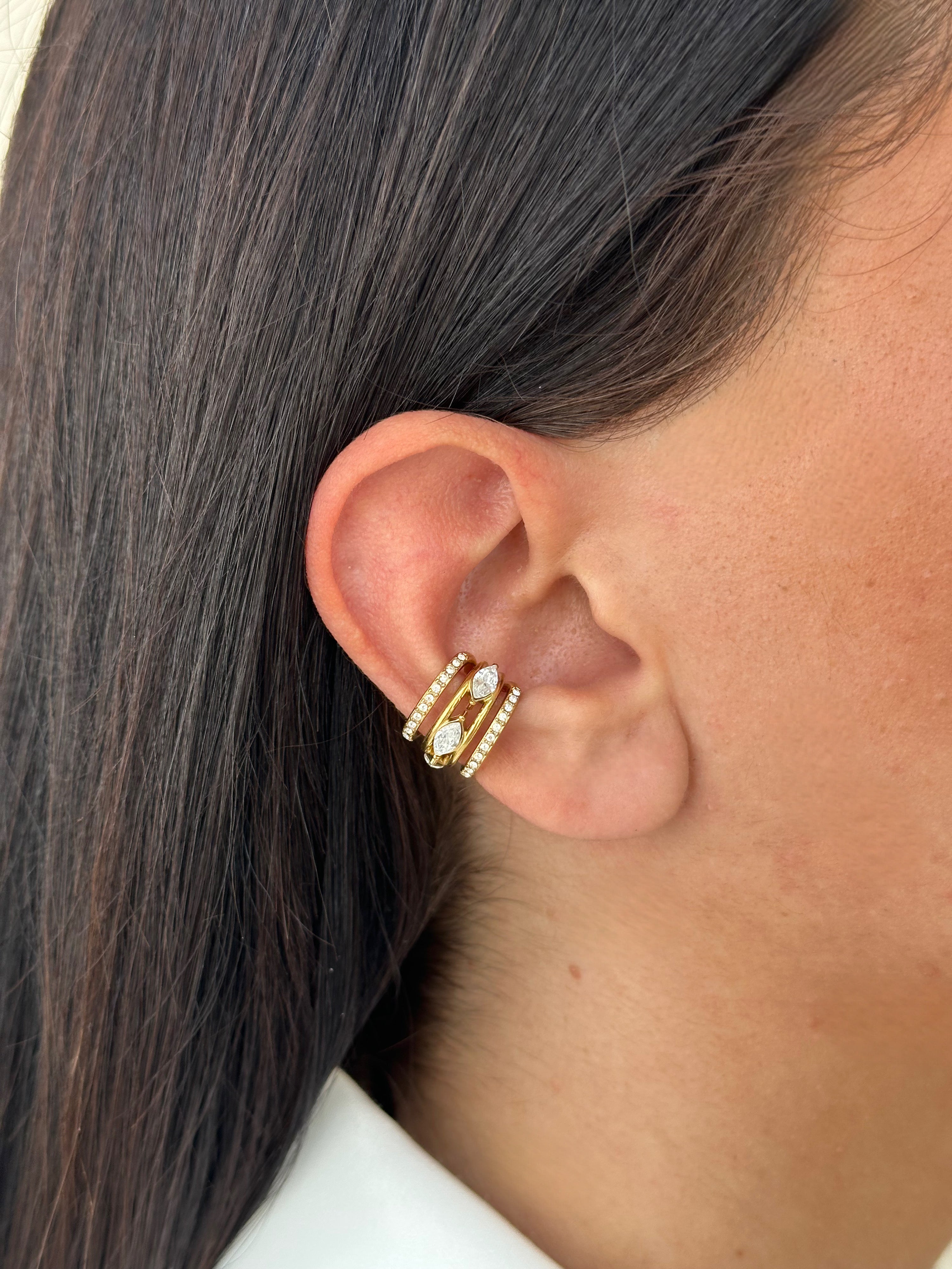 EARCUFF CASSIOPEA WHITE